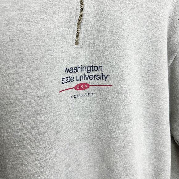 Jerzees Women's WSU Washington State University Cougars Gray Sweatshirt M/L - Picture 3 of 6